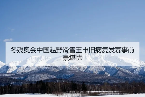 冬残奥会中国越野滑雪王申旧病复发赛事前景堪忧